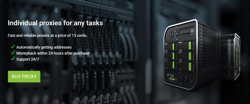 Proxys.io homepage showcasing proxy services and pricing options.